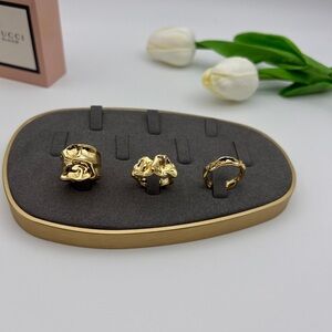 Elegant Gold Rings Set